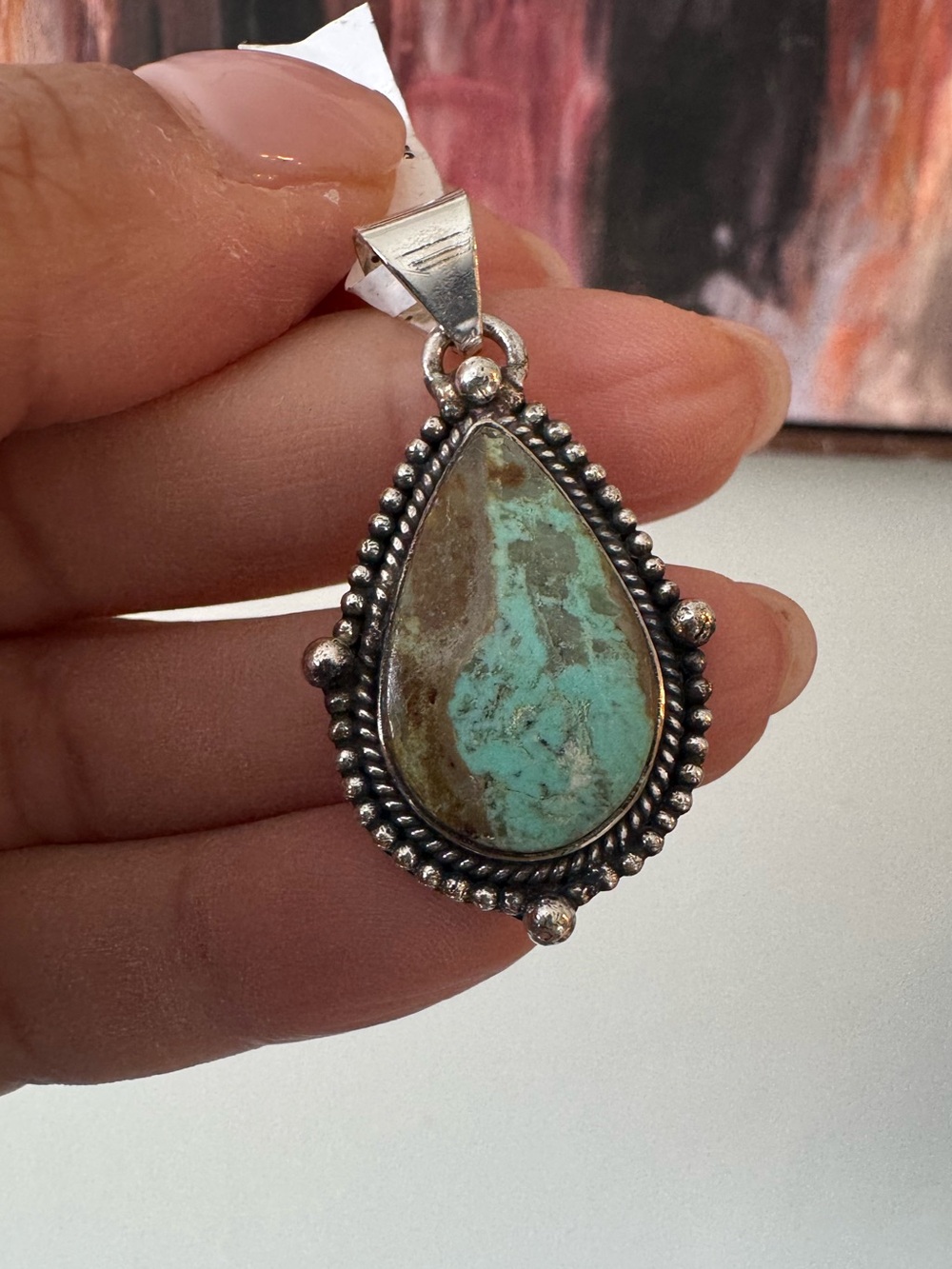 ✨NEW GENUINE NUM 8 TURQUOISE PENDANT